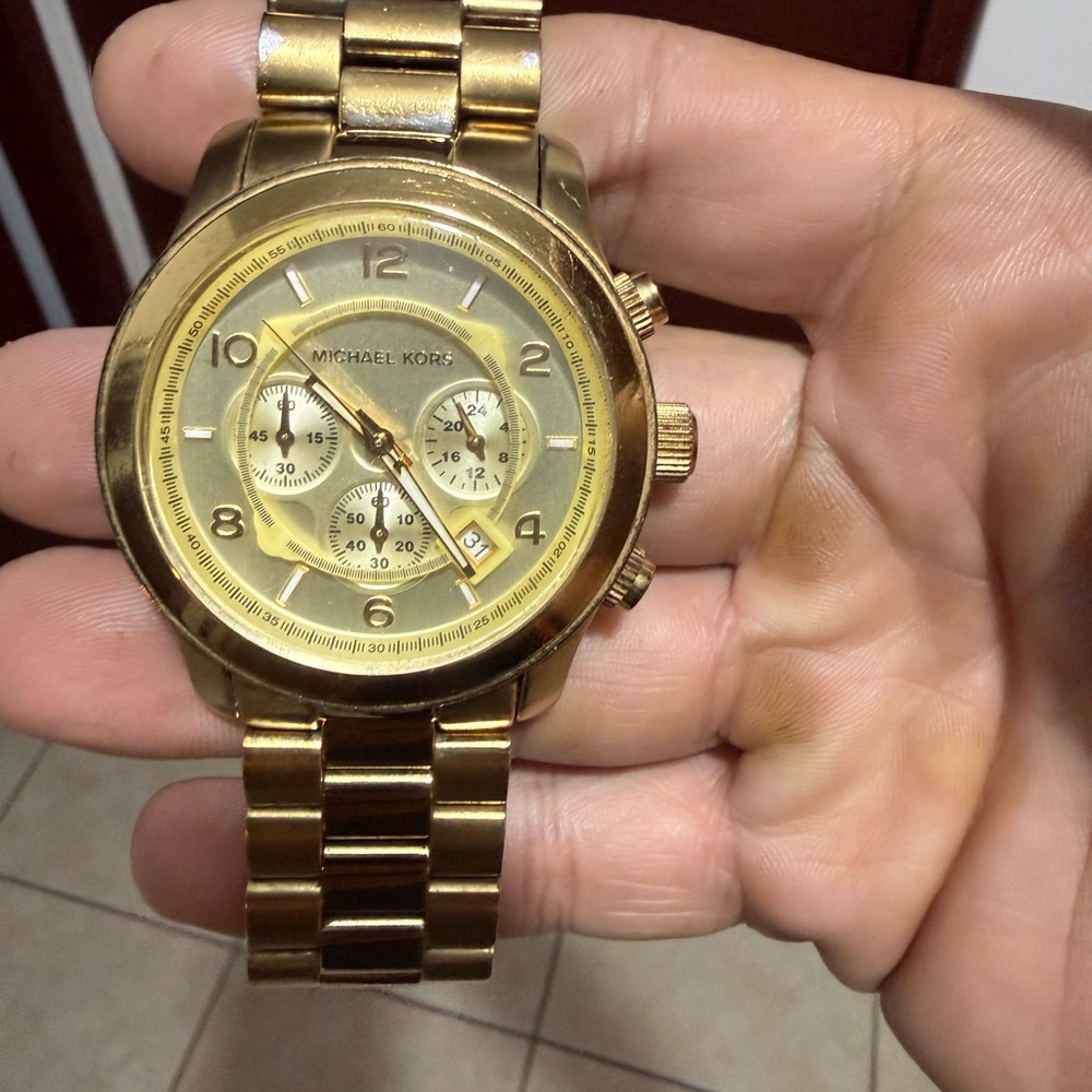 Michael Kors woman Gold Chronograph Watch